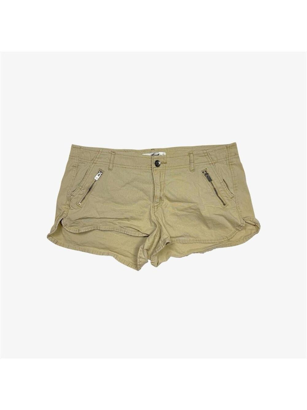 Hollister mini shorts low rise khaki - Size 9 / w 29